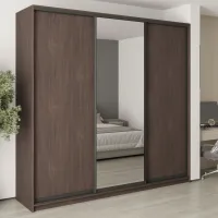 Шафа-купе тридверна Mebel Star Комбо BG 250х45х240 см Дуб ристрето (MBS-9715)