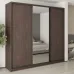 Шафа-купе тридверна Mebel Star Комбо BG 250х45х240 см Дуб ристрето (MBS-9715)