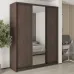 Шафа-купе тридверна Mebel Star Комбо BG 190х60х240 см Дуб ристрето (MBS-9719)
