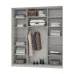 Шафа-купе тридверна Mebel Star Комбо BG 210х60х240 см Дуб ристрето (MBS-9721)