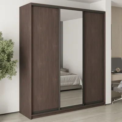 Шафа-купе тридверна Mebel Star Комбо BG 210х60х240 см Дуб ристрето (MBS-9721)