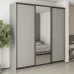 Шафа-купе тридверна Mebel Star Комбо BG 230х45х240 см Серая мышка (MBS-9733)