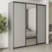 Шафа-купе тридверна Mebel Star Комбо BG 220х60х240 см Серая мышка (MBS-9742)
