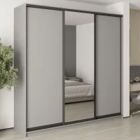 Шафа-купе тридверна Mebel Star Комбо BG 240х60х240 см Серая мышка (MBS-9744) Шафа-купе тридверна Mebel Star Комбо BG 240х60х240 см Серая мышка (MBS-9744)
