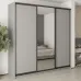 Шафа-купе тридверна Mebel Star Комбо BG 240х60х240 см Серая мышка (MBS-9744)