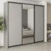 Шафа-купе тридверна Mebel Star Комбо BG 250х60х240 см Серая мышка (MBS-9745)