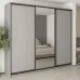 Шафа-купе тридверна Mebel Star Комбо BG 270х60х240 см Серая мышка (MBS-9747)