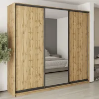 Шкаф-купе трехдверный Mebel Star Комбо BG 260х45х240 см Дуб тахо (MBS-9756)