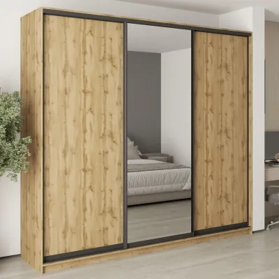 Шафа-купе тридверна Mebel Star Комбо BG 260х60х240 см Дуб тахо (MBS-9766)