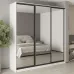 Шафа-купе тридверна Mebel Star Комбо BG 230х45х240 см Аляска білий (MBS-9773)