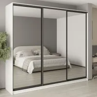 Шкаф-купе трехдверный Mebel Star Комбо BG 270х45х240 см Аляска белый (MBS-9777)