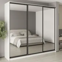 Шкаф-купе трехдверный Mebel Star Комбо BG 260х60х240 см Аляска белый (MBS-9786)