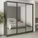 Шафа-купе тридверна Mebel Star Комбо BG 240х60х240 см Антрацит (MBS-9804)