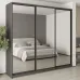 Шафа-купе тридверна Mebel Star Комбо BG 260х60х240 см Антрацит (MBS-9806)