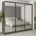 Шафа-купе тридверна Mebel Star Комбо BG 270х60х240 см Антрацит (MBS-9807)