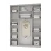 Шафа-купе тридверна Mebel Star Комбо BG 180х45х240 см Дуб сонома (MBS-9808)