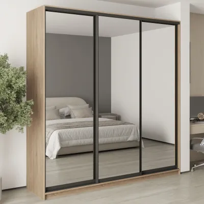 Шкаф-купе трехдверный Mebel Star Комбо BG 230х60х240 см Дуб сонома (MBS-9823)