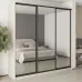 Шафа-купе тридверна Mebel Star Комбо BG 240х45х240 см Кашемір (MBS-9834)