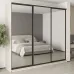 Шафа-купе тридверна Mebel Star Комбо BG 260х45х240 см Кашемір (MBS-9836)