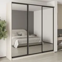 Шафа-купе тридверна Mebel Star Комбо BG 240х60х240 см Кашемір (MBS-9844) Шафа-купе тридверна Mebel Star Комбо BG 240х60х240 см Кашемір (MBS-9844)