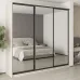 Шафа-купе тридверна Mebel Star Комбо BG 250х60х240 см Кашемір (MBS-9845)