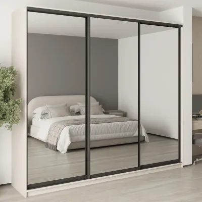 Шафа-купе тридверна Mebel Star Комбо BG 270х60х240 см Кашемір (MBS-9847)
