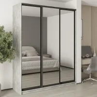 Шафа-купе тридверна Mebel Star Комбо BG 190х45х240 см Бетон (MBS-9849) Шафа-купе тридверна Mebel Star Комбо BG 190х45х240 см Бетон (MBS-9849)