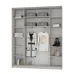 Шафа-купе тридверна Mebel Star Комбо BG 200х45х240 см Бетон (MBS-9850)