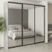 Шафа-купе тридверна Mebel Star Комбо BG 250х45х240 см Бетон (MBS-9855)