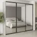 Шафа-купе тридверна Mebel Star Комбо BG 260х60х240 см Бетон (MBS-9866)