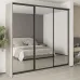 Шафа-купе тридверна Mebel Star Комбо BG 250х45х240 см Аляска сірий (MBS-9875)