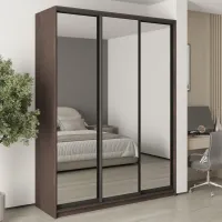 Шафа-купе тридверна Mebel Star Комбо BG 180х45х240 см Дуб ристрето (MBS-9888)