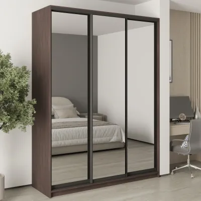 Шафа-купе тридверна Mebel Star Комбо BG 180х45х240 см Дуб ристрето (MBS-9888)