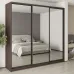 Шафа-купе тридверна Mebel Star Комбо BG 250х45х240 см Дуб ристрето (MBS-9895)
