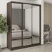 Шафа-купе тридверна Mebel Star Комбо BG 190х60х240 см Дуб ристрето (MBS-9899)