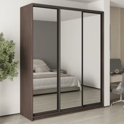 Шафа-купе тридверна Mebel Star Комбо BG 200х60х240 см Дуб ристрето (MBS-9900)