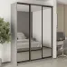 Шафа-купе тридверна Mebel Star Комбо BG 180х45х240 см Серая мышка (MBS-9908)