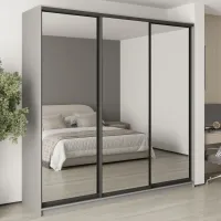 Шафа-купе тридверна Mebel Star Комбо BG 240х45х240 см Серая мышка (MBS-9914) Шафа-купе тридверна Mebel Star Комбо BG 240х45х240 см Серая мышка (MBS-9914)