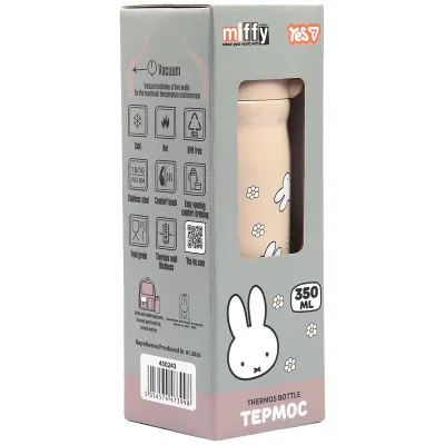 Термос YES Miffy 350 мл Бежевый (450243) Термос YES Miffy 350 мл Бежевый (450243)