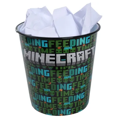 Корзина для мусора YES Minecraft.Feeding time 5.5 л Зеленый (708501) Корзина для мусора YES Minecraft.Feeding time 5.5 л Зеленый (708501)