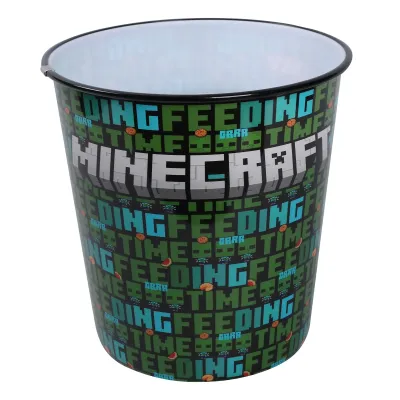 Корзина для мусора YES Minecraft.Feeding time 5.5 л Зеленый (708501)
