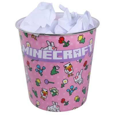Кошик для смiття YES Minecraft.Spring 5.5 л Рожевий (708502)