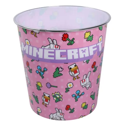 Кошик для смiття YES Minecraft.Spring 5.5 л Рожевий (708502)