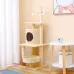 Кігтеточка лежак для кота Taotaopets Y0006 40x40x118 см Бежевий (14010-94007)