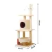 Кігтеточка лежак для кота Taotaopets Y0006 40x40x118 см Бежевий (14010-94007)