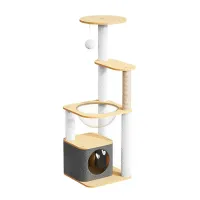 Кігтеточка ігровий центр для кота Taotaopets Y0044-А 40x40x130 см Різнобарвний (14016-94008)