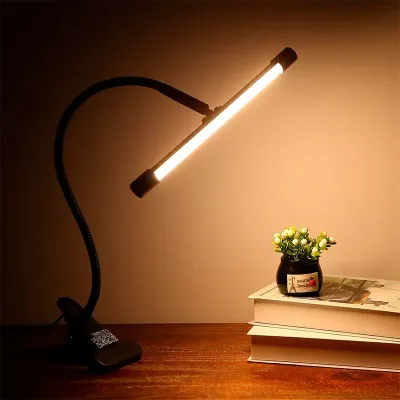 Настільна LED лампа Lesko M006-1 USB 24 Вт Чорний (14022-94111)