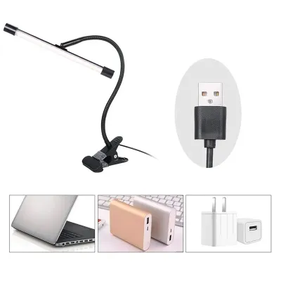 Настільна LED лампа Lesko M006-1 USB 24 Вт Чорний (14022-94111)