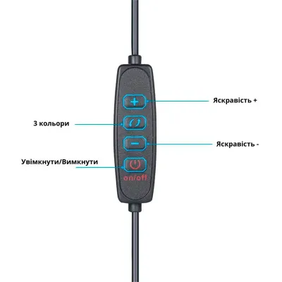 Настільна LED лампа Lesko M006-1 USB 24 Вт Чорний (14022-94111)