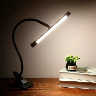 Настільна LED лампа Lesko M006-1 USB 24 Вт Чорний (14022-94111)